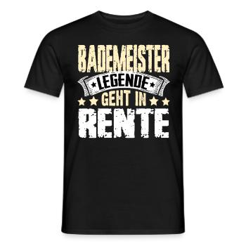 Lifeguard legend retires - Men's T-Shirt - black - Front - AI Model Male 178 light (178cm)