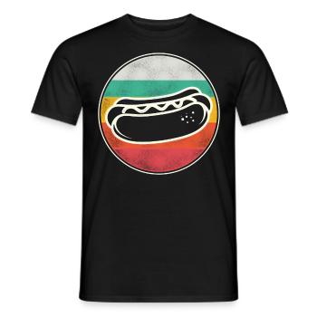 Hot Dog Adulte Vintage Rétro - T-shirt homme - noir - Devant - AI Model Male 178 light (178cm)