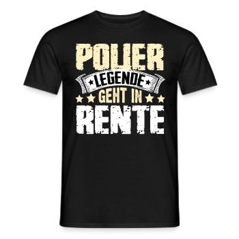 Foreman legend retires - Men's T-Shirt - black - Front - AI Model Male 178 light (178cm)