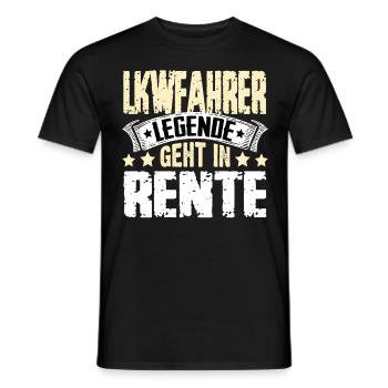 Lkwfahrer Legende Geht In Rente - Männer T-Shirt - Schwarz - Vorne - AI Model Male 178 light (178cm)