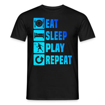 Squash Hommes Badminton Femmes Badminton Badminton - T-shirt homme - noir - Devant - AI Model Male 178 light (178cm)