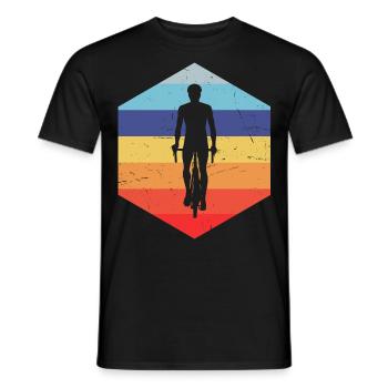 Cyclisme Vélo Cyclisme VTT Vélo Homme - T-shirt homme - noir - Devant - AI Model Male 178 light (178cm)