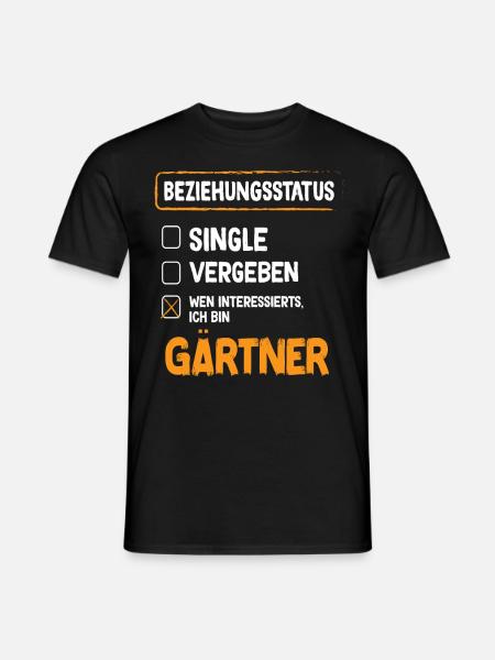 Gardener Relationship Status - Men's T-Shirt - black