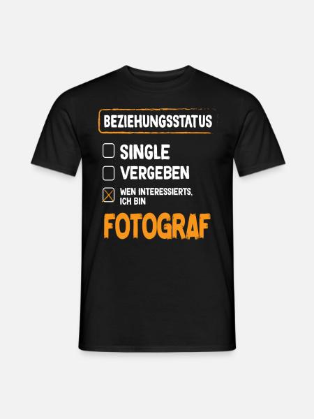 Photographer Relationship Status - Men's T-Shirt - black