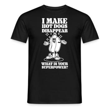 Hot Dog Adulte Je fais des hot-dogs - T-shirt homme - noir - Devant - AI Model Male 178 light (178cm)