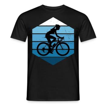 Radeln Radfahren Radfahrer Bike Mtb Fahrradfahren - Männer T-Shirt - Schwarz - Vorne - AI Model Male 178 light (178cm)