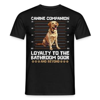 Labrador Besitzer Canine Companion Loyality - Männer T-Shirt - Schwarz - Vorne - AI Model Male 178 light (178cm)