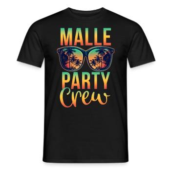 Malle Party Crew - Men's T-Shirt - black - Front - AI Model Male 178 light (178cm)