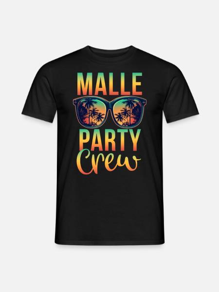 Malle Party Crew - Men's T-Shirt - black