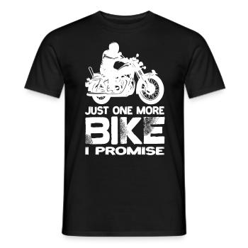 Juste une moto de plus que je promets à la moto - T-shirt homme - noir - Devant - AI Model Male 178 light (178cm)