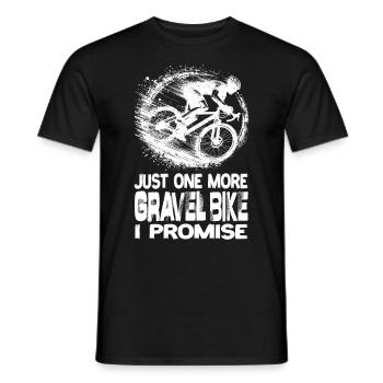 Encore un vélo de gravier Je promets des vélos de gravier - T-shirt homme - noir - Devant - AI Model Male 178 light (178cm)