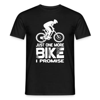 Juste un vélo de plus, je vous promets le VTT de descente - T-shirt homme - noir - Devant - AI Model Male 178 light (178cm)
