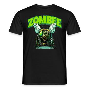 Zombie Bee Zombee - Men's T-Shirt - black - Front - AI Model Male 178 light (178cm)