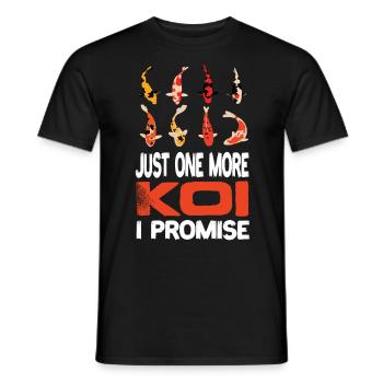 Just One More Koi I Promise Koi Kois Koi Fish - Men's T-Shirt - black - Front - AI Model Male 178 light (178cm)
