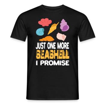 Juste un autre coquillage de coquillage que je pormise coquillages - T-shirt homme - noir - Devant - AI Model Male 178 light (178cm)
