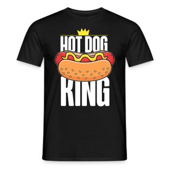 Hot Dog Adult King Hot Dog King - Männer T-Shirt - Schwarz - Vorne - AI Model Male 178 light (178cm)