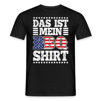 Grillmeister This is my Meat Smoking Shirt USA - Männer T-Shirt - Schwarz - Vorne - AI Model Male 178 light (178cm)