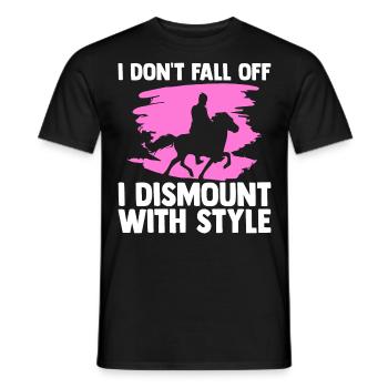 Pferdeliebhaber Reiten Reiten - Männer T-Shirt - Schwarz - Vorne - AI Model Male 178 light (178cm)