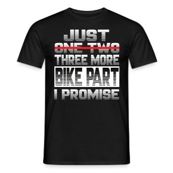 Juste une autre pièce de moto que je promets moto - T-shirt homme - noir - Devant - AI Model Male 178 light (178cm)
