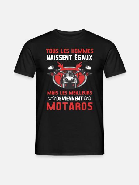 Cascadeur motard - T-shirt homme - noir