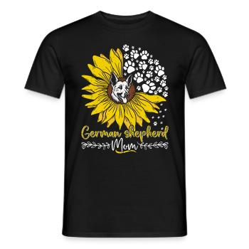 Maman Chien BERGER ALLEMAND MAMAN Berger Allemand - T-shirt homme - noir - Devant - AI Model Male 178 light (178cm)