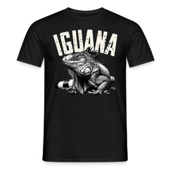 Iguane - T-shirt homme - noir - Devant - AI Model Male 178 light (178cm)