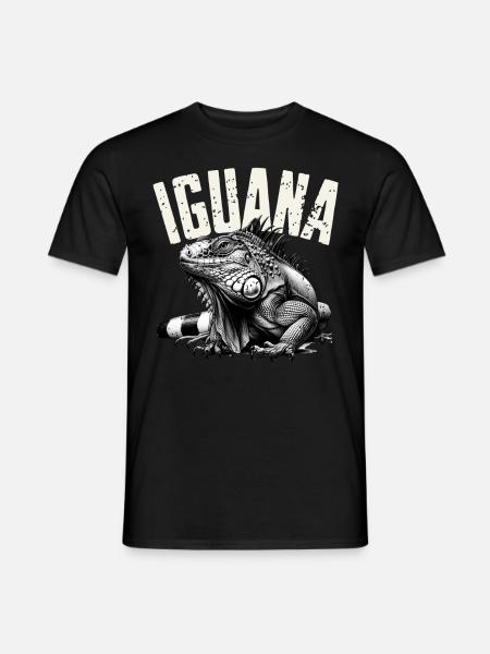 Iguana - Men's T-Shirt - black