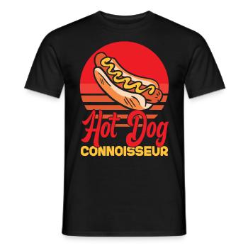 Hot Dog Adult Retro Hot Dog - Men's T-Shirt - black - Front - AI Model Male 178 light (178cm)