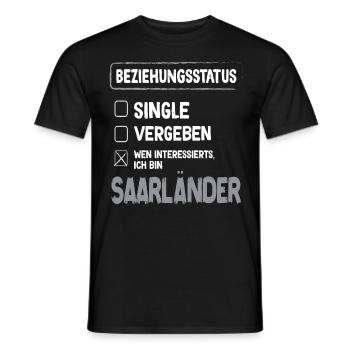 Sarre Relation Situation Sarre - T-shirt homme - noir - Devant - AI Model Male 178 light (178cm)