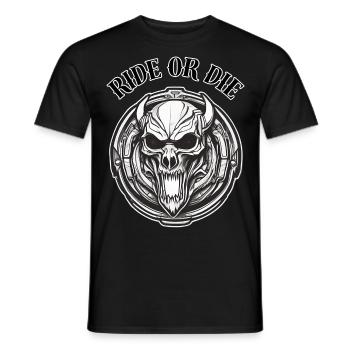 RIDE OR DIE 3 - T-shirt homme - noir - Devant - AI Model Male 178 light (178cm)