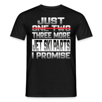 Juste une pièce de plus pour le jet ski, je promets le jet ski - T-shirt homme - noir - Devant - AI Model Male 178 light (178cm)