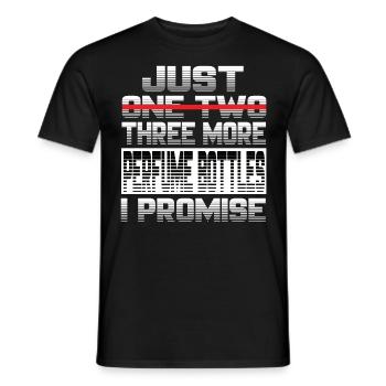 Just One More Perfume Bottles I Promise Parfüm - Men's T-Shirt - black - Front - AI Model Male 178 light (178cm)