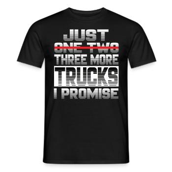 Juste un camion de plus, je promets un camion de chauffeur de camion - T-shirt homme - noir - Devant - AI Model Male 178 light (178cm)
