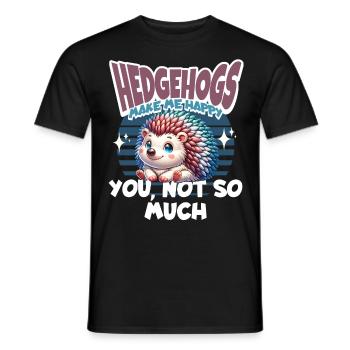 Hérisson - T-shirt homme - noir - Devant - AI Model Male 178 light (178cm)