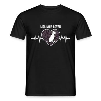 MALINOIS LOVER Belgian Shepherd Malinois - Men's T-Shirt - black - Front - AI Model Male 178 light (178cm)