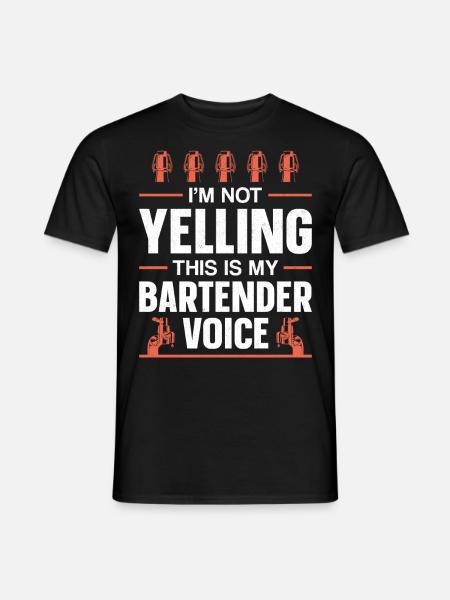 Bartender Mixologist I'm Not - Männer T-Shirt - Schwarz