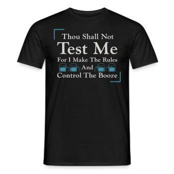 Barman Mixologue Tu dois - T-shirt homme - noir - Devant - AI Model Male 178 light (178cm)