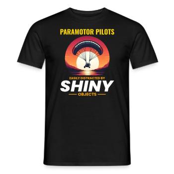Motorschirmpilot Motorschirm Motorschirm - Männer T-Shirt - Schwarz - Vorne - AI Model Male 178 light (178cm)