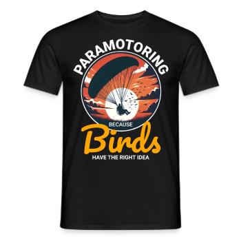 Motorschirmpilot Motorschirm Motorschirm - Männer T-Shirt - Schwarz - Vorne - AI Model Male 178 light (178cm)