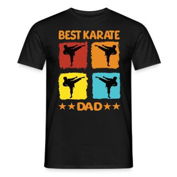 Meilleur père de karaté - T-shirt homme - noir - Devant - AI Model Male 178 light (178cm)