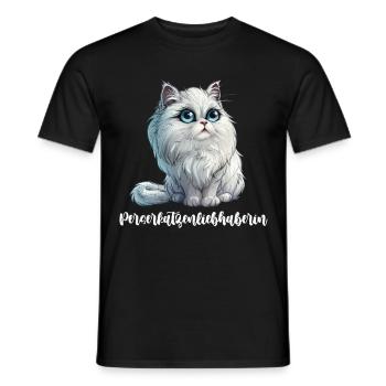 PERSIAN CAT LOVER Persian Cat Owner - Men's T-Shirt - black - Front - AI Model Male 178 light (178cm)