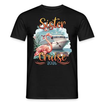 Sister Cruise 2026 - Men's T-Shirt - black - Front - AI Model Male 178 light (178cm)