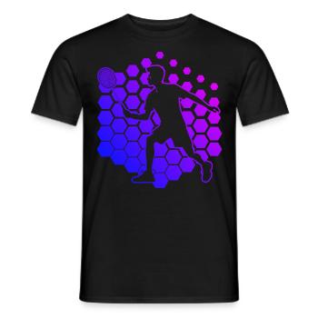 Joueurs de badminton Badminton Hommes - T-shirt homme - noir - Devant - AI Model Male 178 light (178cm)