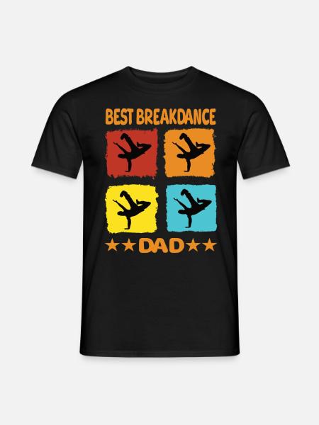 Best Breakdance Dad - Männer T-Shirt - Schwarz