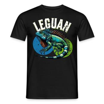 Iguane - T-shirt homme - noir - Devant - AI Model Male 178 light (178cm)