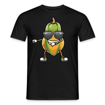 Papaya Tanzen - Männer T-Shirt - Schwarz - Vorne - AI Model Male 178 light (178cm)