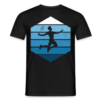 Badminton de squash masculin Badminton de badminton féminin - T-shirt homme - noir - Devant - AI Model Male 178 light (178cm)
