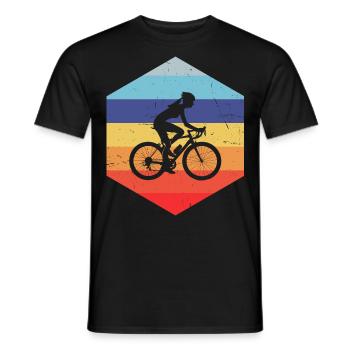 VTT Vélo Cyclisme Cyclisme - T-shirt homme - noir - Devant - AI Model Male 178 light (178cm)