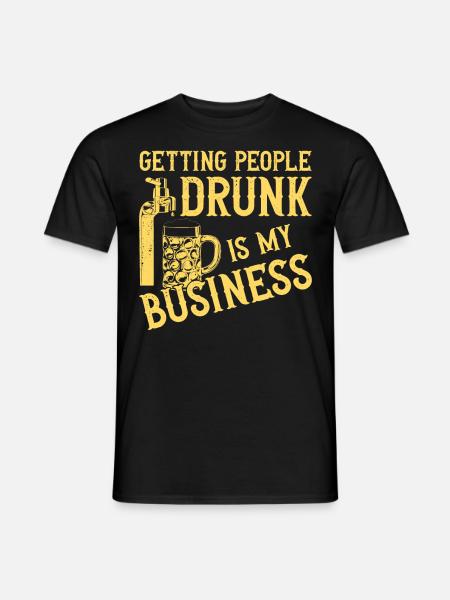 Bartender Mixologist Getting - Men's T-Shirt - black