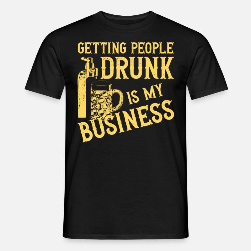 Bartender Mixologist Getting - Men’s T-shirt - black